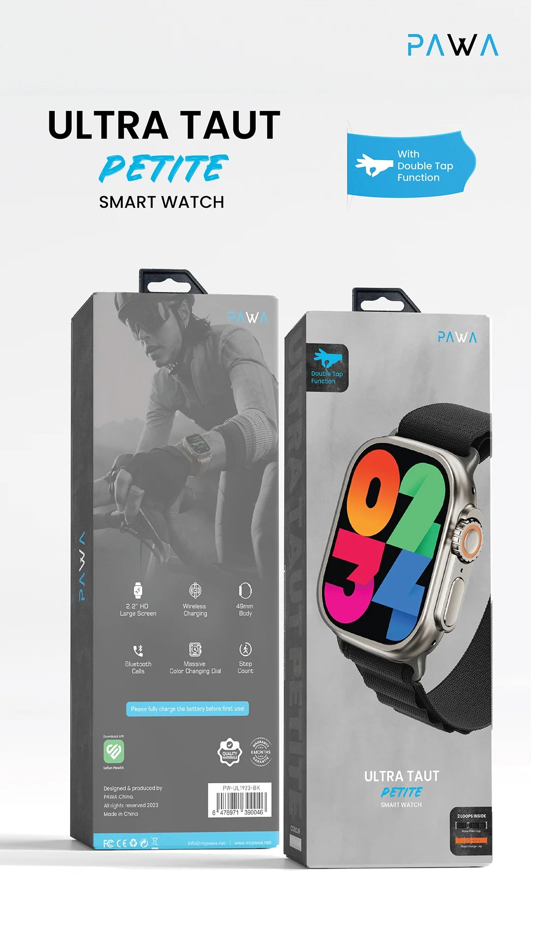 Pawa Ultra Taut Petite With Double-Tap Function - Titanium