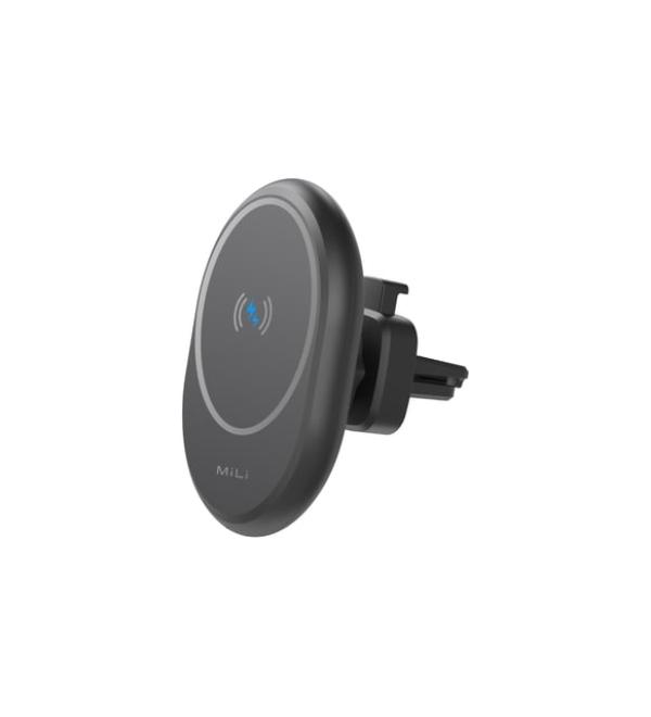 MiLi Mag Carmate 15W Magnetic Fast Wireless Charging Car Mount - Black