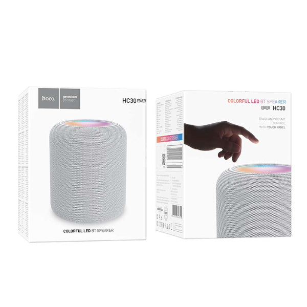 Hoco Speaker HC30 Wireless Sports 5W Touch Panel and Colorful Led - Grey