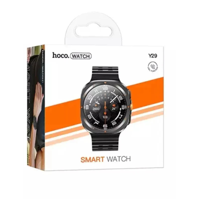 Hoco Y29 Smart Sports Watch (إصدار الاتصال)- أسود