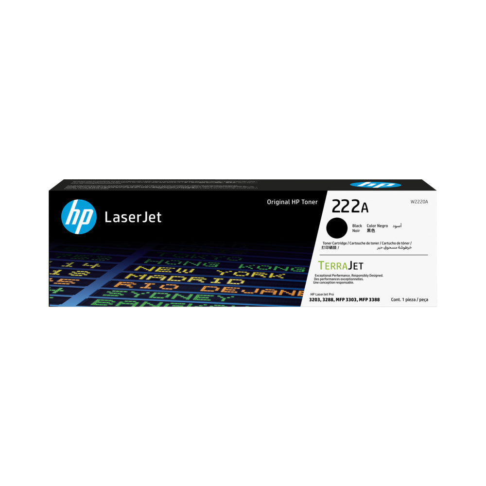 HP 222A Black Laser Toner W2220