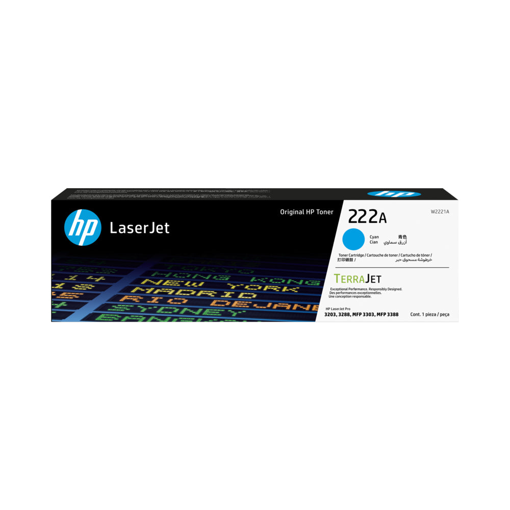 HP 222A Cyan Laser Toner W2221A