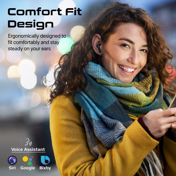 Promate Harmoni-Pro HD InteliTouch TWS Earphones - Black - TJRBDH2