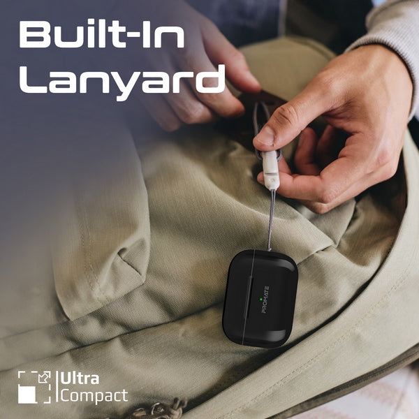 Promate Harmoni-Pro HD InteliTouch TWS Earphones - Black - TJRBDH2