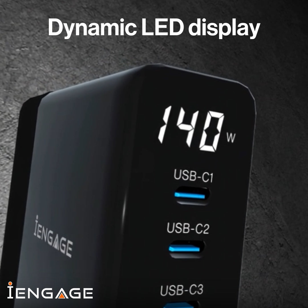 iEngage 140W 5-Ports GaN Charging Hub