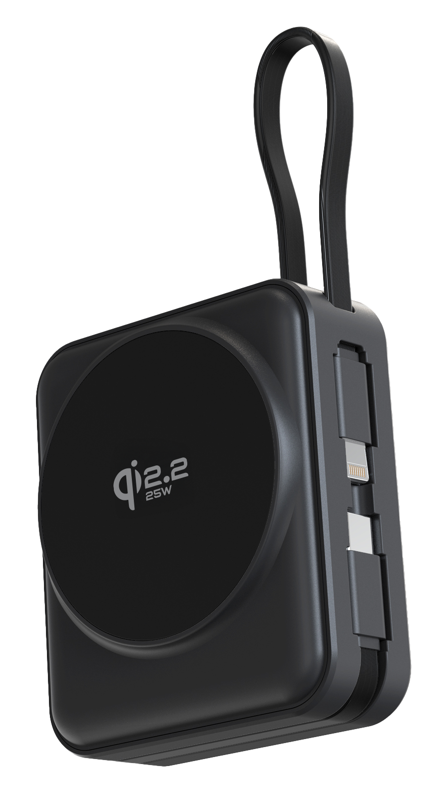 iEngage 10000mAh Semi Solid Battery Qi2.2 Magsafe Powerbank مع كابلات مدمجة 