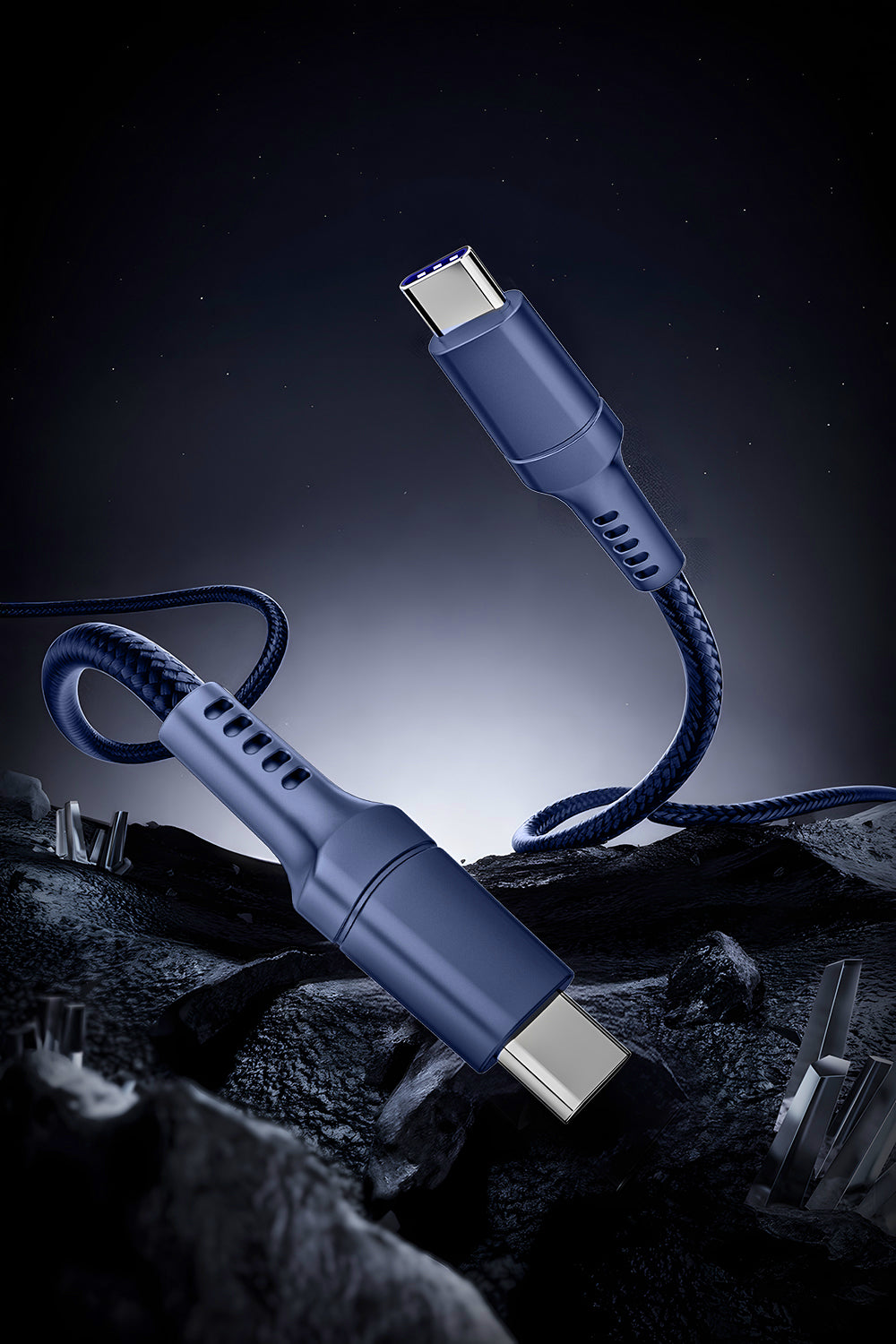 iEngage Fast Charging 240W Usb-C To Usb-C Cable (Blue)