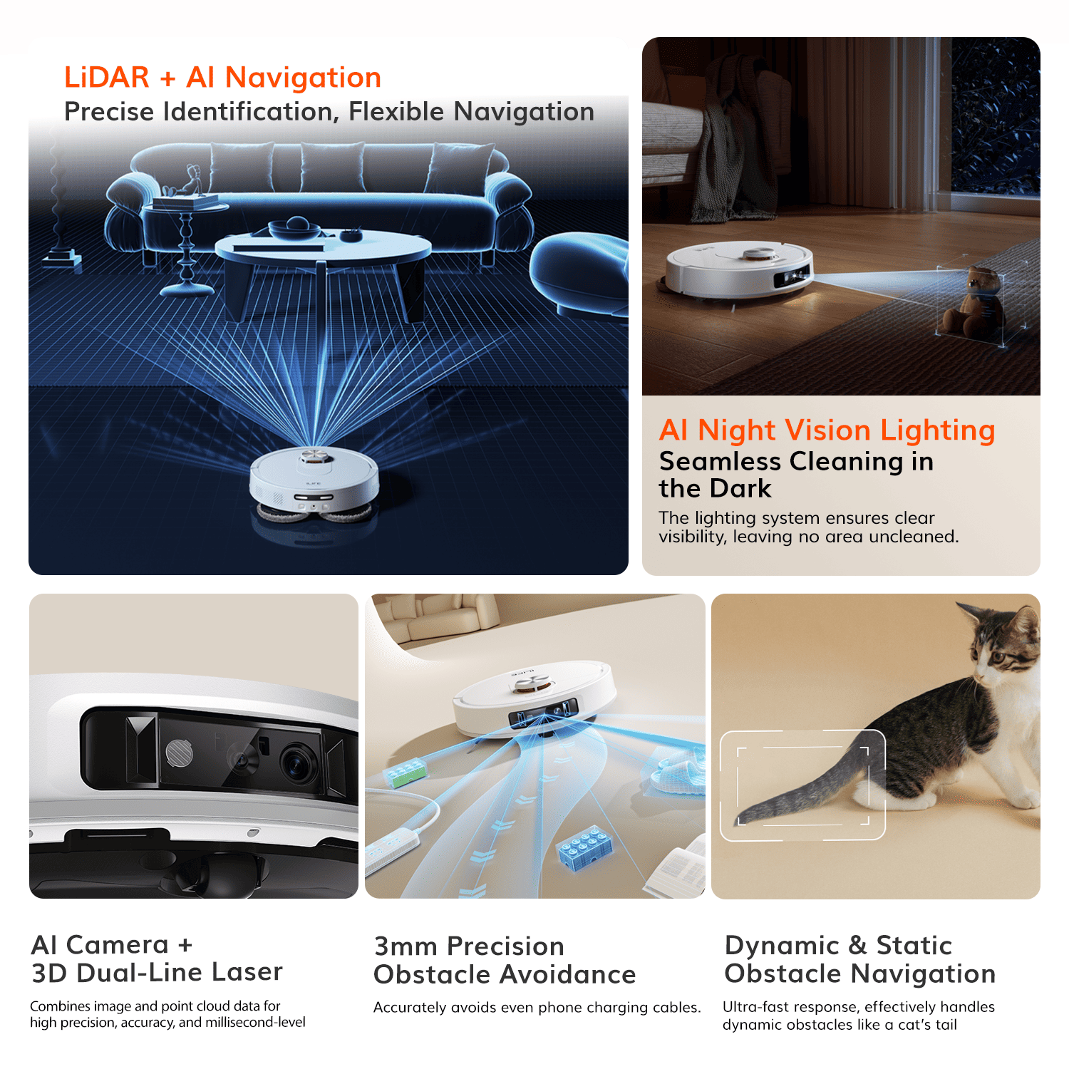 ILIFE T60s Robotic Vacuum Cleaner -White