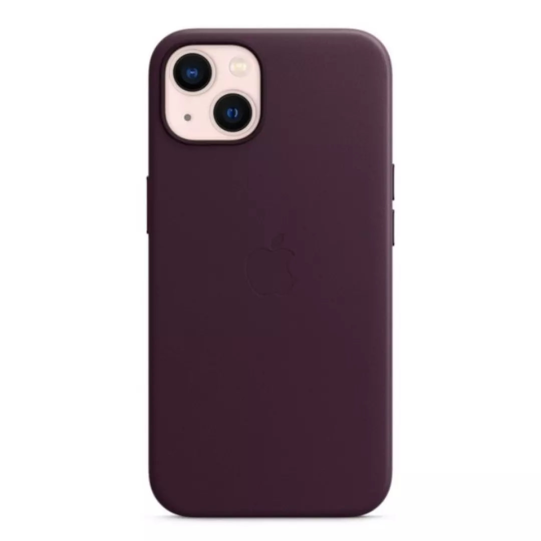 iPhone 13 Leather Case with MagSafe - Dark Cherry