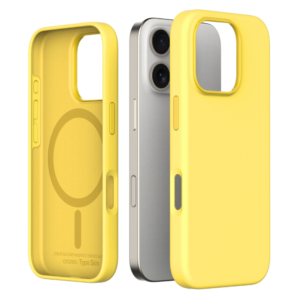 Araree Typo Skin iPhone 16 Pro Cover - Yellow