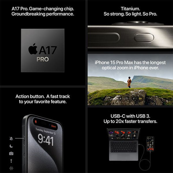 Apple iPhone 15 Pro Max 5G 1TB Blue Titanium-GO7A