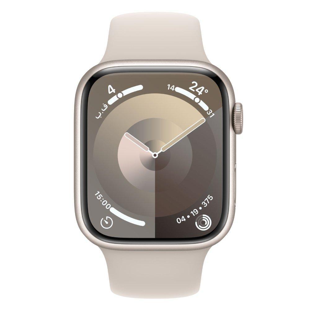 Apple Watch Series9 Gps 45mm Starlight Aluminium Case W/Starlight Sport Band-M/L - Future Store