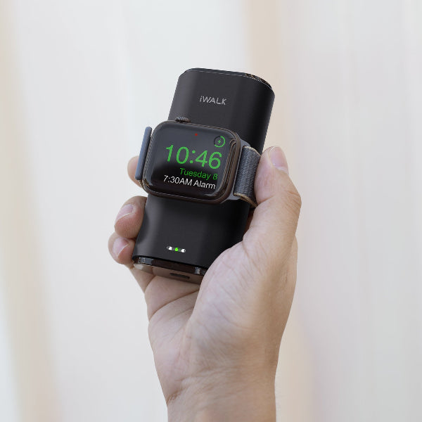 شاحن محمول Iwalk Linkpod 9000mah للهاتف و Apple Watch مدمج في الكبل-BK