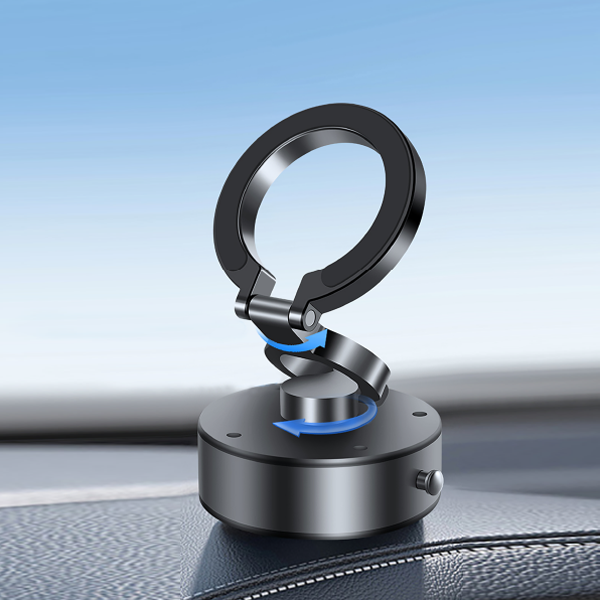 Engage 360° Rotational & Adjustable Alloy Ring Magnetic Vacuum Suction Holder