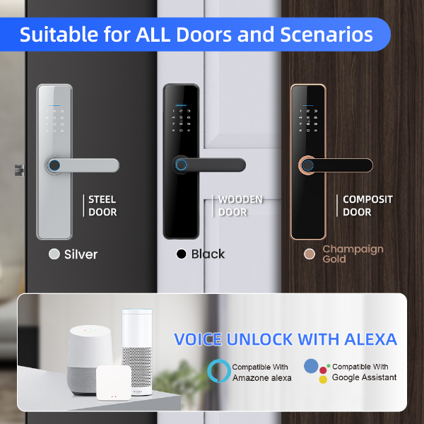 High-Quality Smart Ttlock For The Wooden Doors C91 Pro - Black