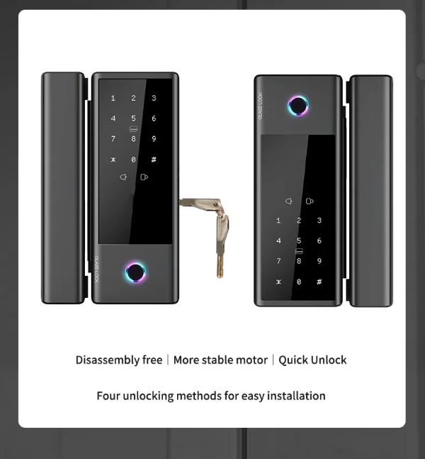 High-Security Smart Glass Door Lock