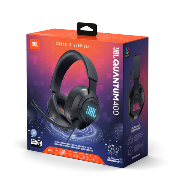 JBL Quantum 400 Gaming Wireless Over Ear Headset Black