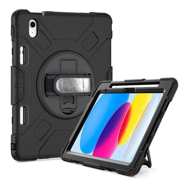 Hyphen Axis Protective Case with Strap and Stand for iPad (10th Gen) 10.9-Inch Black - Future Store