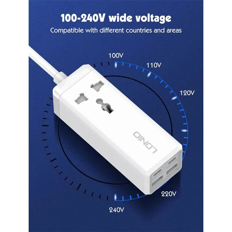 LDNIO 65W Multifunction Universal Power Adapter SC1418