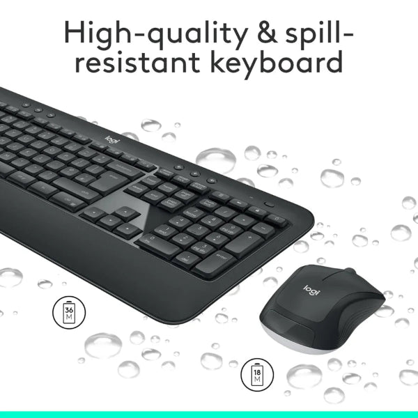 Logitech Mk540 Advanced Wireless Combo - 2.40Ghz / Keyboard & Mouse Combo
