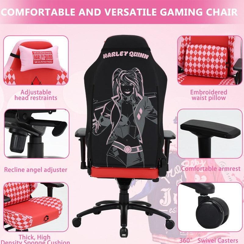 Gameon Gaming Chair Harly Quinn With Adjustable 4D Armrest & Metal Base