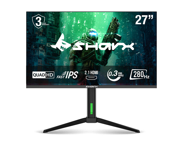SHARX Gaming Monitor 27", QHD 280hz Refresh Rate 27Q280I