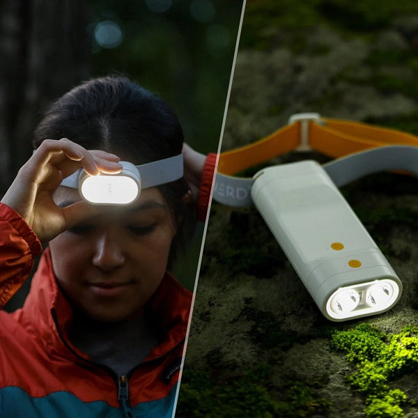 MPOWERD Luci Beam Solar Headlamp & Flashlight -White