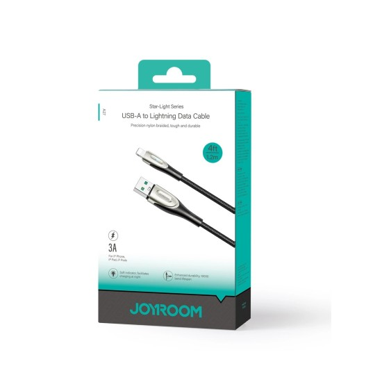 سلسلة Joyroom Pioneer Series SA31-Al3 USB-A / Lightning 3A Cable 1.2m-Black