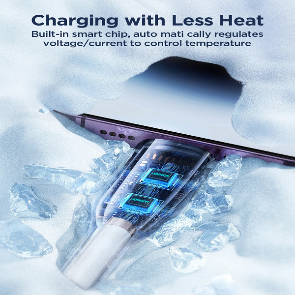 Joyroom SA26-CC3 فلاش شحن سلسلة 60W الشحن السريع كابل البيانات الأسود