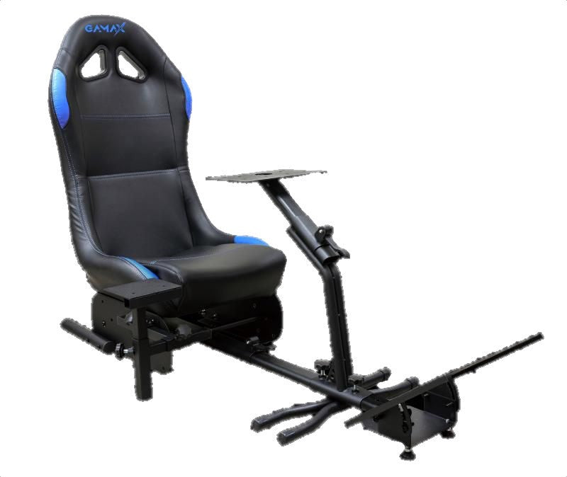 GAMAX Sporty Gaming Racing Seat Blue Black