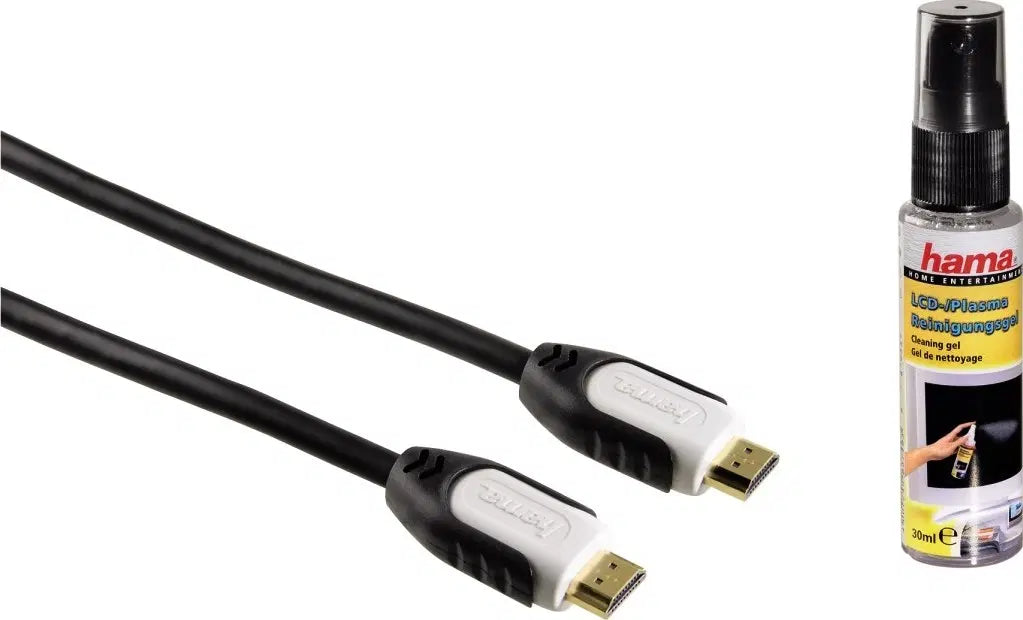 Hama High Speed HDMI Cable 1.5 m with LCD-Plasma Cleaning Gel
