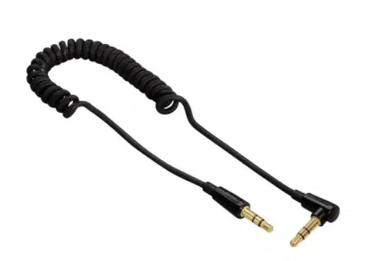 Hama 90° Flexi-Slim Spiral 3.5 mm Cable Plug - Plug, Stereo 1.5 m
