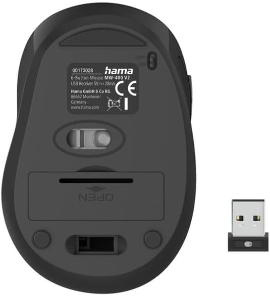 Hama Mw-400 V2 6-Button Optical Wireless Mouse - Sienna