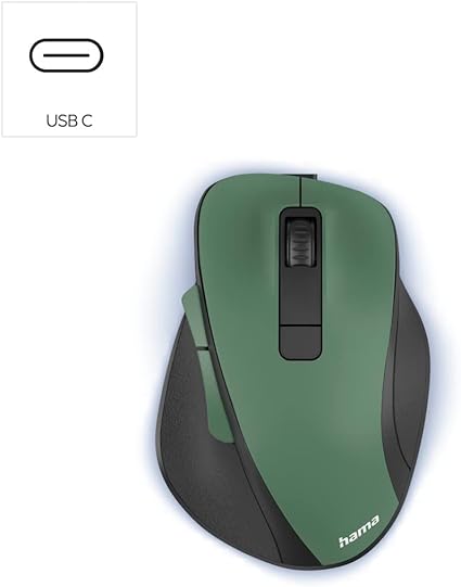 Hama Mw-500 Recharge 6-Button Optical Wireless Mouse - Forest Green