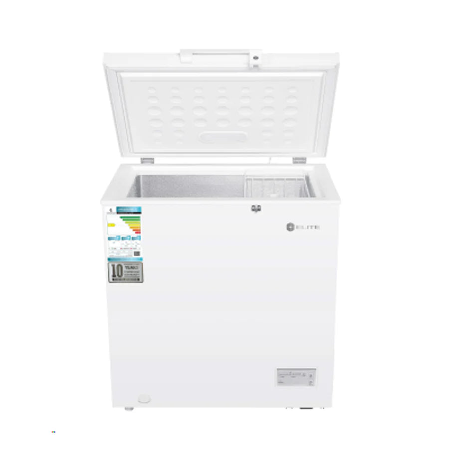 Elite Chest Freezer 145L/5.1Cft/Inverter compressor/Lock &key/1basket/ White