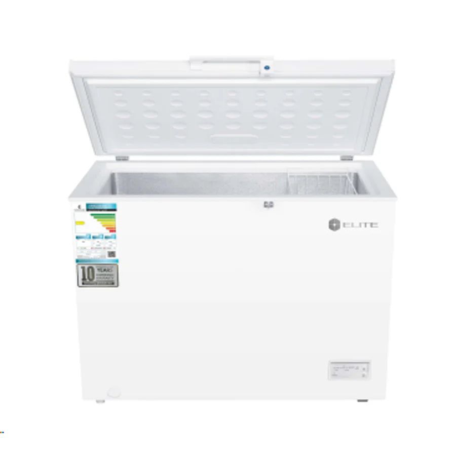 Elite Chest Freezer 380L/13.4Cft/Inverter compressor/Lock &key/2baskets/White