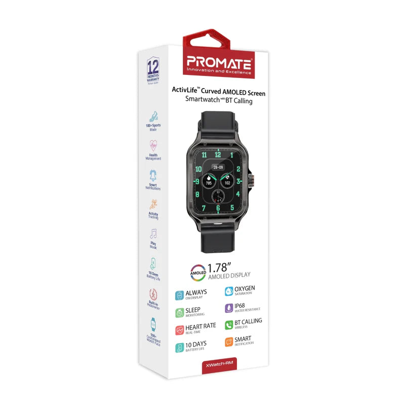 Promate xWatch-R19 MNG 1.78 Fitness