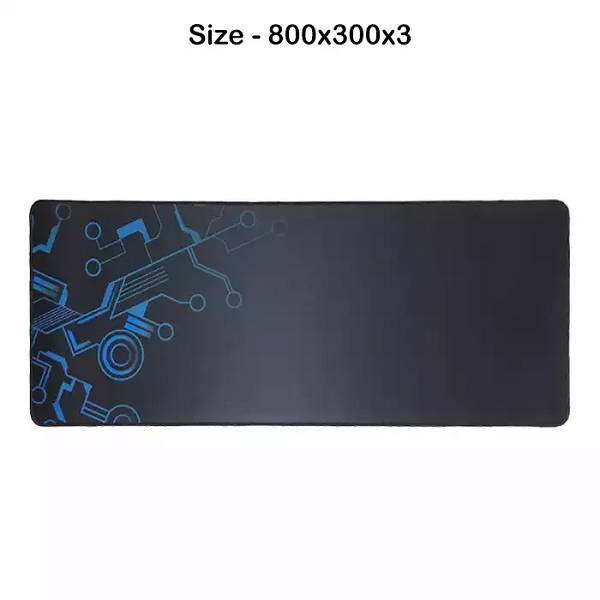 GAMING MOUSE PAD - BLACK/BLUE (800X300X3)