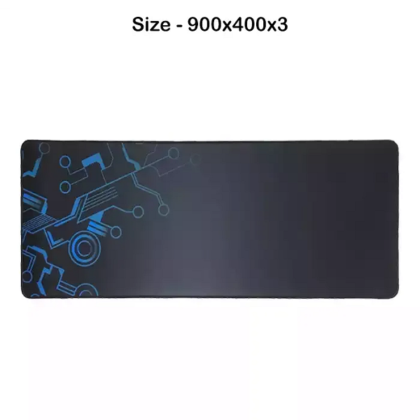 GAMING MOUSE PAD - BLACK/BLUE (900X400X3)