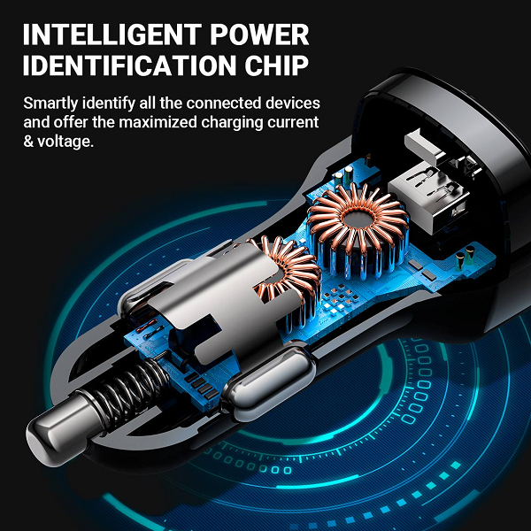 AceFast Car Charger B4 66W (1xUSB-C+1xUSB-A)