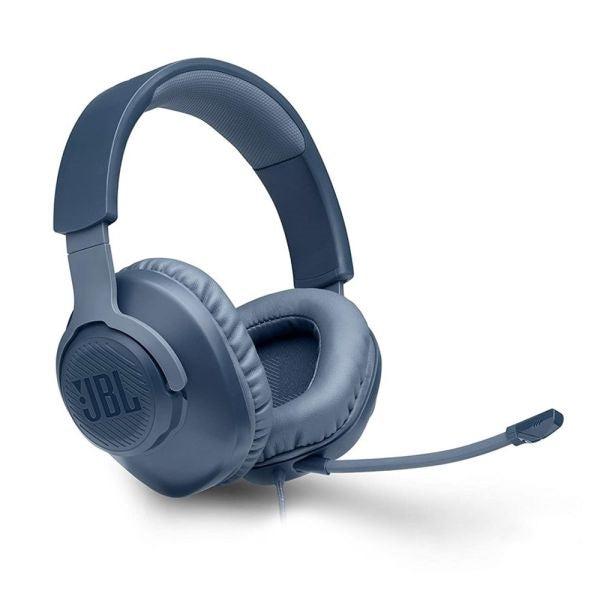 JBL Quantum 100 Gaming Wired Over Ear Headset Blue