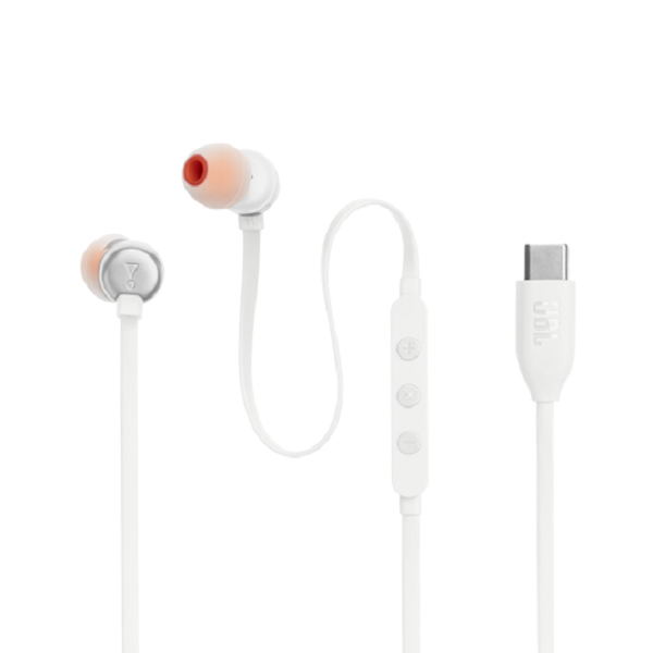 JBL Tune 310C Wired Type C Hi-Res In-Ear Headphones White