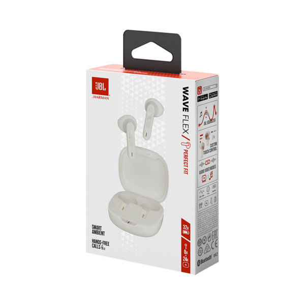 JBL Wave Flex True Wireless Ear Buds White