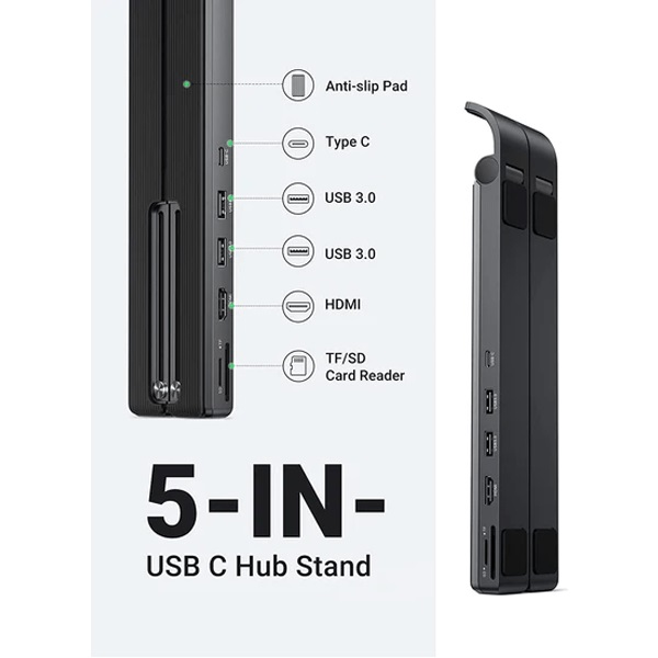 UGREEN USB-C to 2*USB3.0+HDMI+SD+TF Card Reader Docking Station