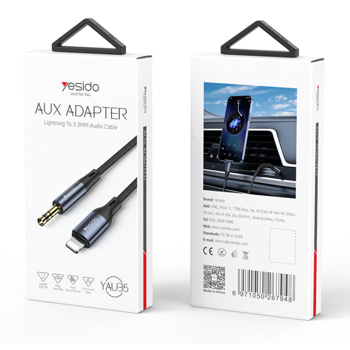 Yesido Yau35 Lightning To 3.5Mm Aux Cable