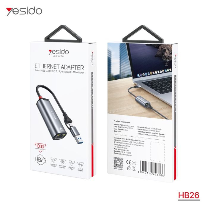 Yesido Hb26 1000Mbps Ethernet Adapter