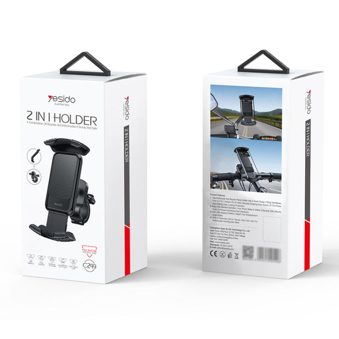 Yesido C249 360 Rotation Bicycle Car Phone Holder