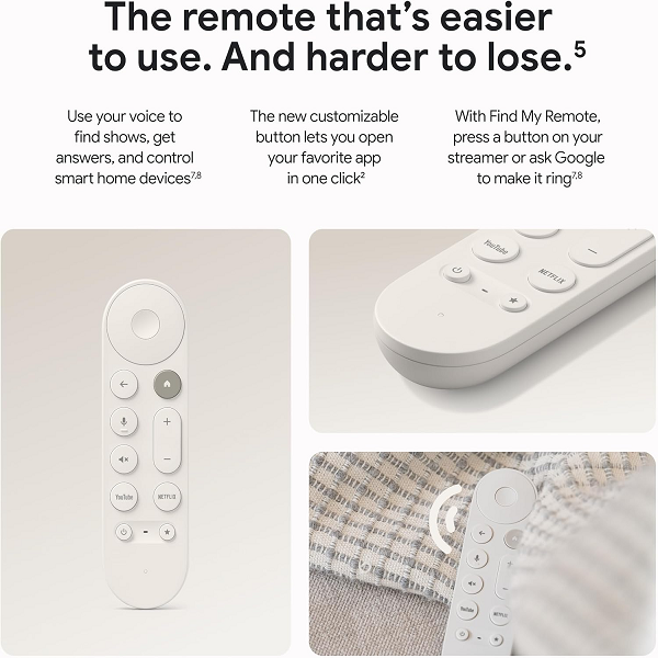 Google 4K HDR 32GB TV Streamer – White – Future Store Google 4K HDR 32GB TV Streamer – White – Future Store