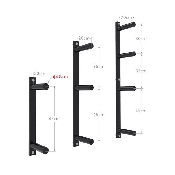 Wall Mounted Weight Rack Full Set