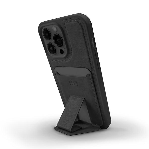 Heci iPhone 14 Pro Max Leather case Card holder with Stand Black - Future Store